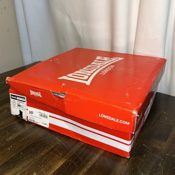 Lonsdale Contender High Black Boxing Cutting Boots Men's Size 8US 7UK EU41 NWT - Picture 10 of 12